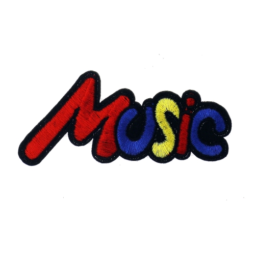 Embroidered Iron-On Patch, 8,6 x 4,0 cm, BB14