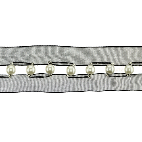Organzapaelad pärlitega, 4 cm