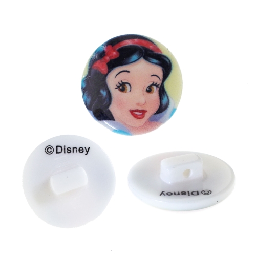 Kannaga plastnööp Lumivalgeke ø15mm, suurus: 24", Disney