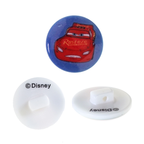Kannaga plastnööp ø17mm, suurus: 28", Disney Autod