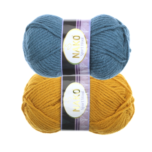 Pehme villasegu lõng Sport Wool, Nako, 100 g = u.120 m