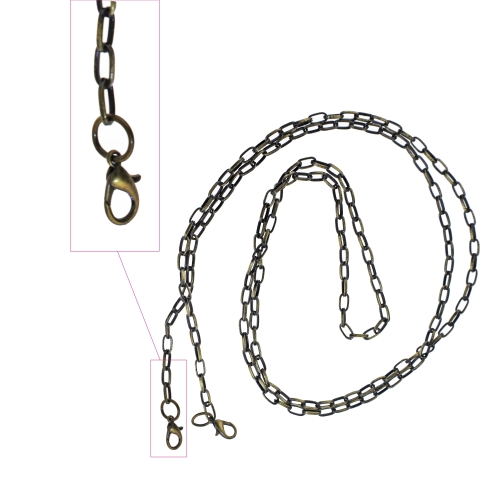 Metallkett karabiinidega, 125 cm, KL0151