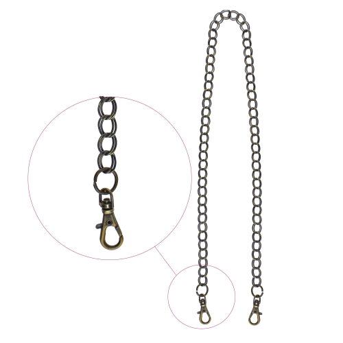 Metallkett karabiinidega, 45 cm, KL0145