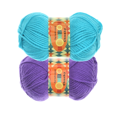 Pehme akrüüllõng Chunky, BonBon, 100 g = 135 m
