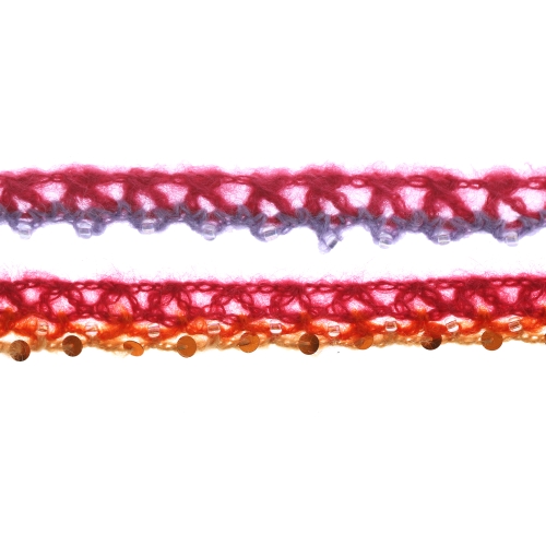 Kootud servapits litrite ja pärlitega, 2 cm