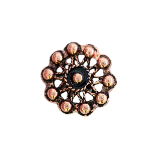 Metallnööp reljeefse pitsimustriga 18mm/28L