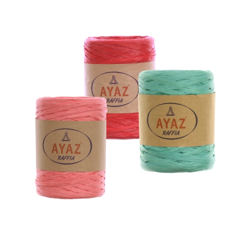 Paelalaadne paberlõng (Raffia) Ayaz, 250 grammi rull