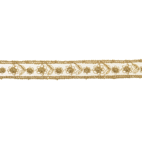 Õrn tüllile tikitud pits, 1,7 cm, D45-4065