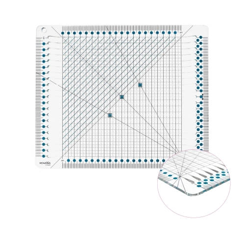 Joonlaud lõikamis- ja märkimispragudega, 29cm × 29cm Kearing KCR2020