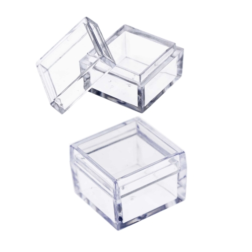Läbipaistvast akrüülplastikust säilituskarp, 2,5 x 2,5 x 2 cm, 6 tk, KL2959