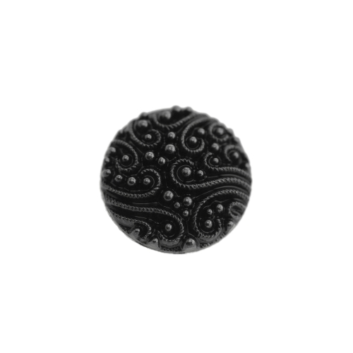 Reljeefse mustriga, kumer, kannaga plastiknööp, 19mm, 30L
