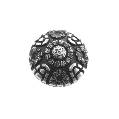 Metallilaadsest plastikust, reljeefse mustriga, kannaga nööp ø25 mm, suurus: 40L