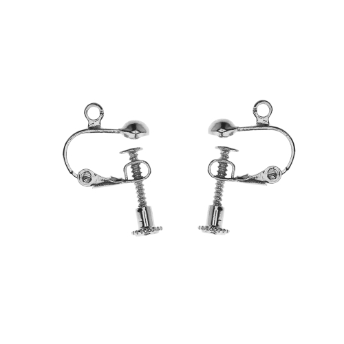 Kruviga suletavad haagid;, Adjustable Clip On Earring;, 14 x 13mm