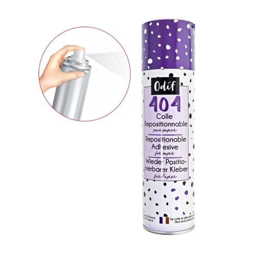 Korduvkleebitav kangaliim, aerosool, Odif 404 Repositionable Adhesive, 250 ml