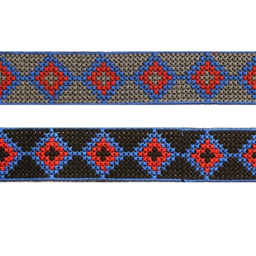 Ristpiste mustriga kootud pael, 3 cm, 2829