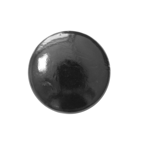 Läikiva kunstnahaga kaetud, metallkannaga, nööp 32mm, 50L
