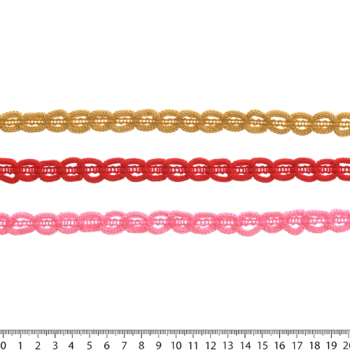 Punutud pael ringsete mustritega, 1,2 cm