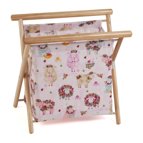 Alus lõigete, kudumistarvikute, ajakirjade jms asetamiseks, Knitty Sheep (d/w/h): 22 x 36 x 36cm, Hobby Gift HGKS.617