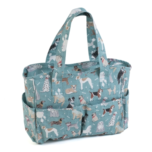 Käekott, nn käsitöötarvikute kott, PVC Dogs, (d/w/h):13 x 36 x 31cm, Hobby Gift MRB.619