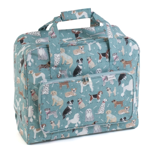 Suurem kandekott, õmblusmasina kott, matt PVC Dogs, (d/w/h): 20 x 44 x 38cm, Hobby Gift MR4660.619
