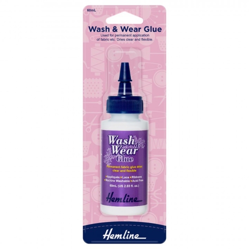 Püsiv kangaliim, Wash &amp; Wear Glue, Hemline H805 60ml