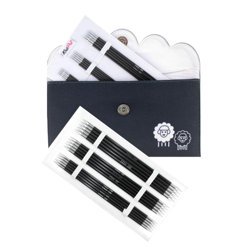 Süsinikkiust 20cm sukavarraste komplekt KnitPro Karbonz 41634