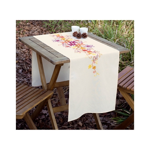 Tikkimiskomplekt eelprinditud mustriga ja tikkimislõngadega, 38 cm x 142 cm, Vervaco