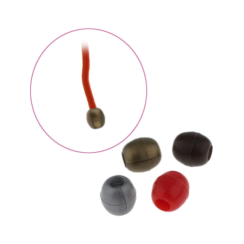 Plastmassist nööri otsik, 10 x 9,5 mm, sobib nöörile ~ø4 mm