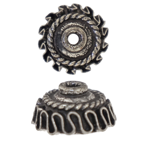 Pärlikübar, ø13,6mm x 6,6mm, 4tk, KL3444