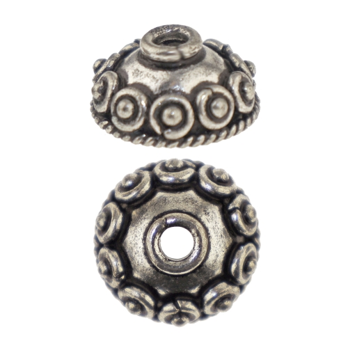 Pärlikübar, ø13,6mm x 6,6mm, 4tk, KL3443