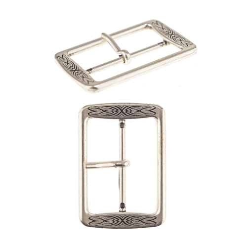 Reljeefse mustriga metallpannal 55x40 mm rihmale laiusega 40 mm