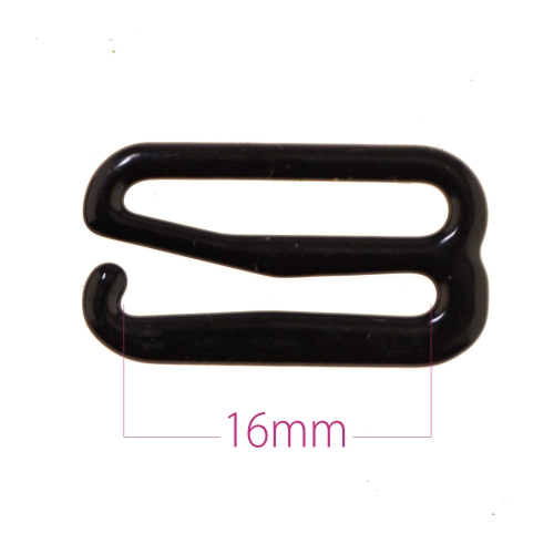 Metallinen bikini koukku, rintaliivikoukku nauhaan leveydella 16 mm