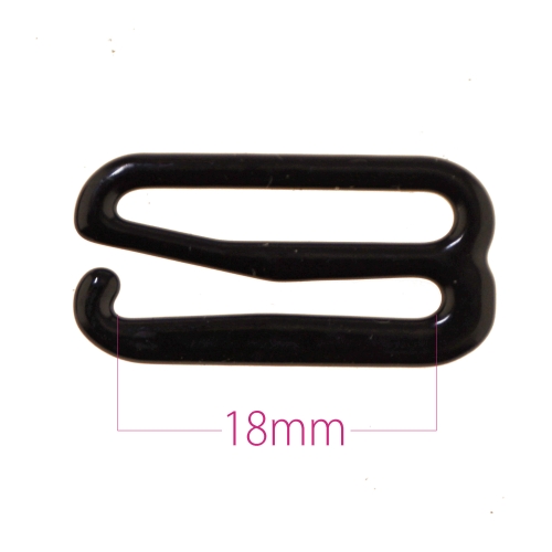 Metallinen bikini koukku, rintaliivikoukku nauhaan leveydella 18 mm