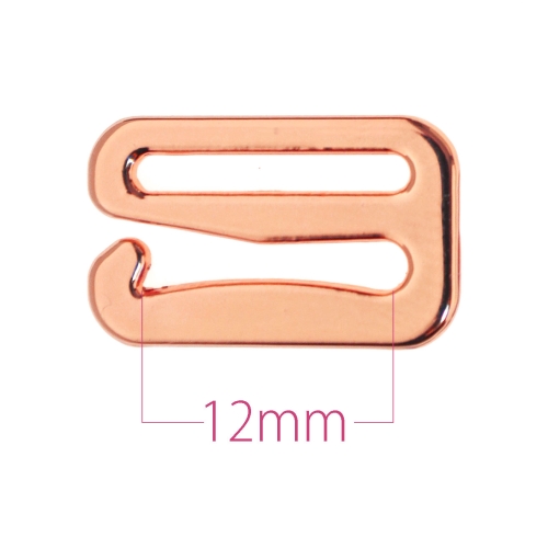 Metallinen bikini koukku, rintaliivikoukku nauhaan leveydella 12 mm