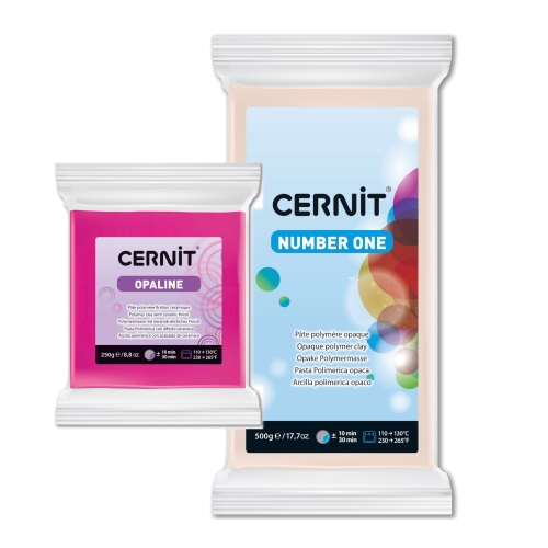 Voolimismass, polümeersavi, Cernit Number One ja Opaline, 56g; 250g; 500g