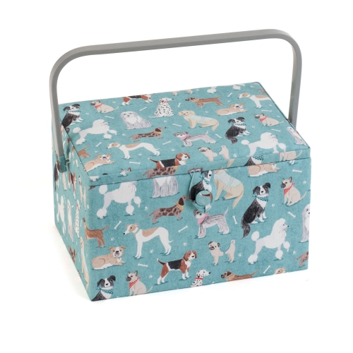 Suur õmblustarvikute karp Dogs, 24 x 31 x 20 cm, Hobby Gift MRL.619