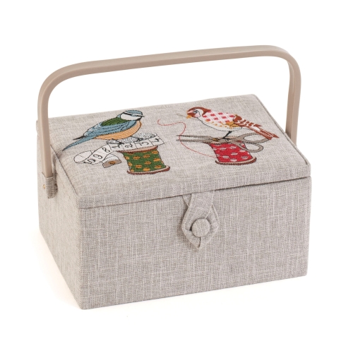 Keskmine tarvikute karp: Birds on Bobbin 18.5 x 25.5 x 14.5cm, Hobby Gift MRME.627