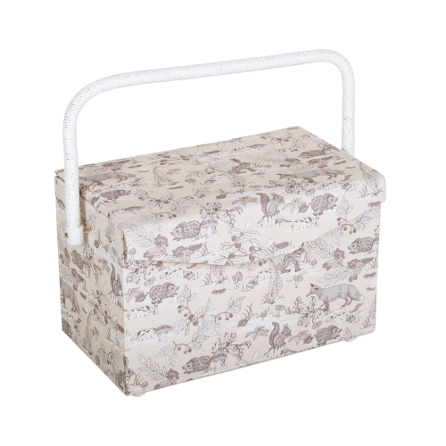 Tarvikute laegas 16.5 x 29 x 18cm Woodland Toile, Hobby Gift MRFB.647