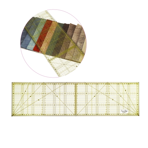 Läbipaistev plastjoonlaud (SOODUS), 15 cm x 60 cm SewMate 1560-2 
