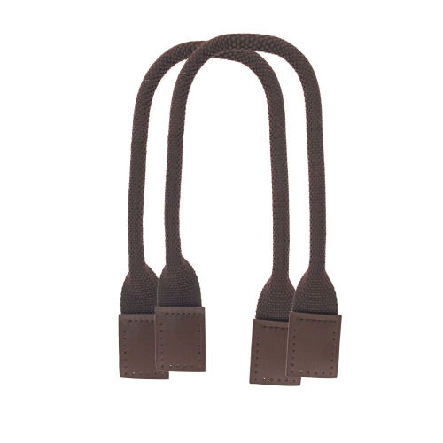 Bag Handles, textile with leather details, 48cm A3002-1