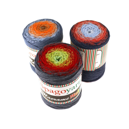 Puuvillasisaldusega nöörlõng Macrame, Spagoyarn