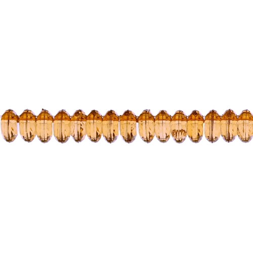 Lapik ümmargune tahuline kristall 6 x 3mm