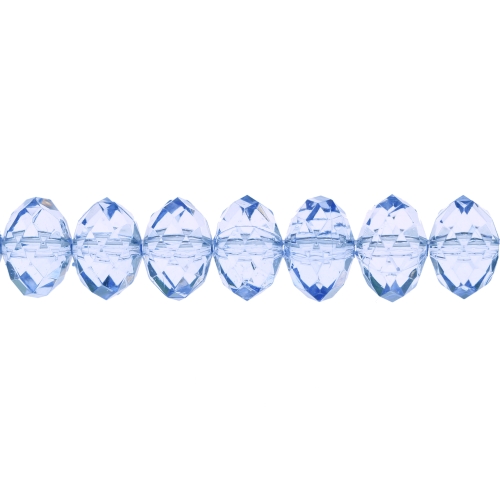 9x6mm Tahulised lapikud läbipaistvad akrüülhelmed