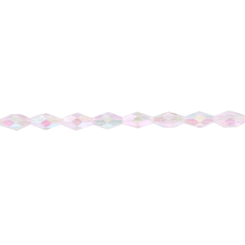 Ovaalne tahuline kristall 8 x 4mm