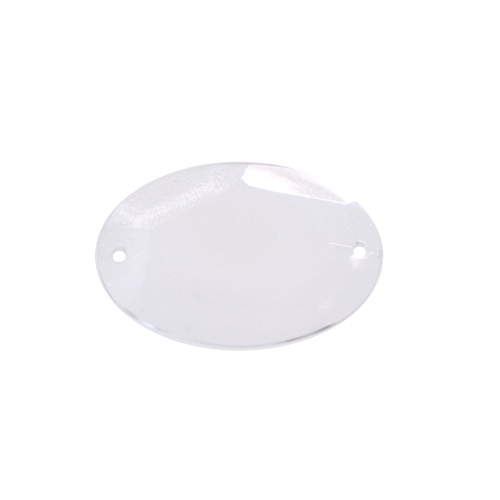 Ovaalne lapik tahuline kristall 40 x 25 x 5mm