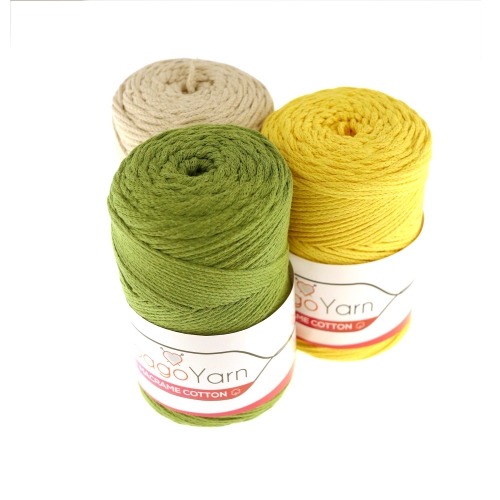 Puuvillasisaldusega nöörlõng Macrame Cotton, Spagoyarn