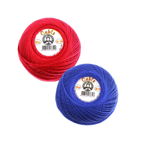 Puuvillane heegelniit Cable, 50 grammi, Madame Tricote