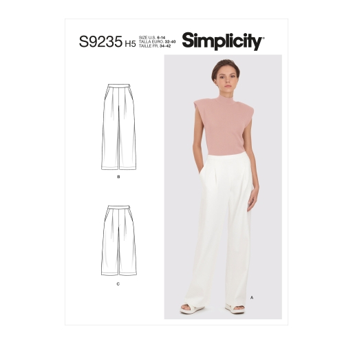 Simplicity lõikekomplekt S9235 MISSES' PANTS, SS9235H5