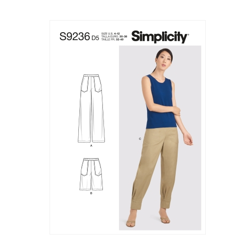 Simplicity lõikekomplekt S9236 Misses´ Pants, D5