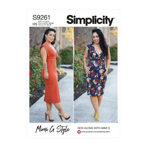 Simplicity lõikekomplekt S9261 MISSES' DRESSES